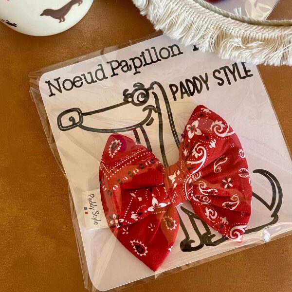 Motif Bandana, noeud papillon pour chien