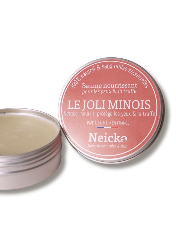 le jolie minois baume nourrissant pour chiens. Produits de soins naturels pour chien et chat.