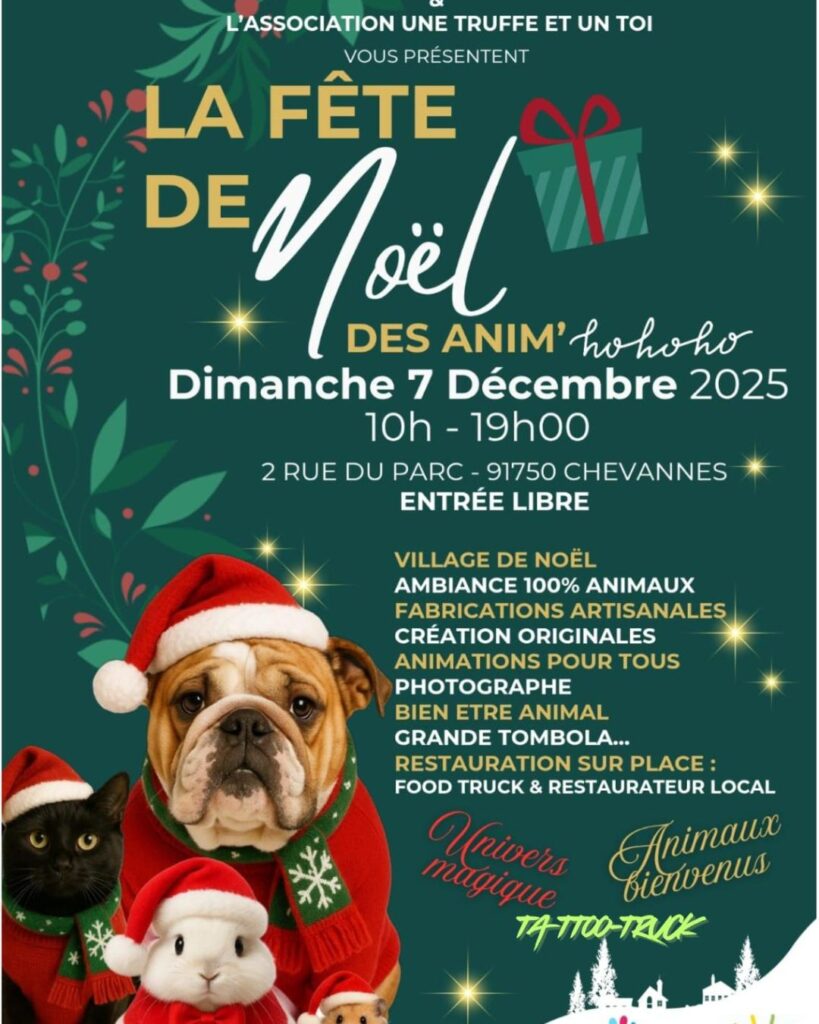 Marché de noel canin RDV le 7 décembre 2025