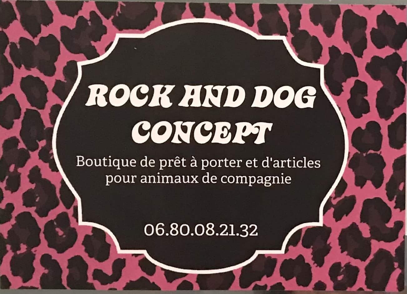 Rock and Dog concept pet shop